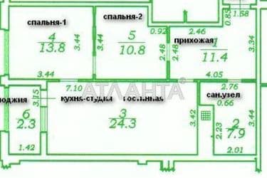 2-rooms apartment apartment by the address st. Gagarinskoe plato (area 70 m²) - Atlanta.ua - photo 17