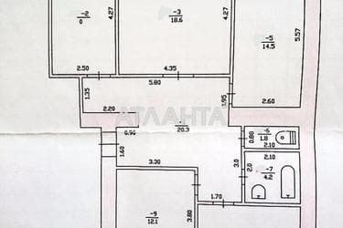 Багатокімнатна квартира за адресою вул. Центральна (площа 94,4 м²) - Atlanta.ua - фото 42