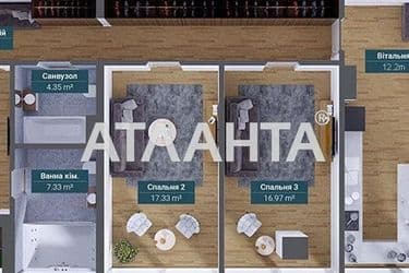 Многокомнатная квартира по адресу Французский бул. (площадь 122,9 м²) - Atlanta.ua - фото 21