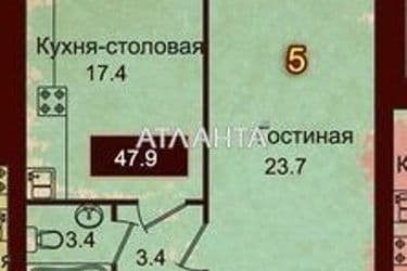 1-кімнатна квартира за адресою вул. Французький бульв. (площа 50 м²) - Atlanta.ua - фото 22