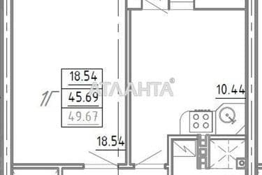 1-кімнатна квартира за адресою вул. Середньофонтанська (площа 49,5 м²) - Atlanta.ua - фото 4