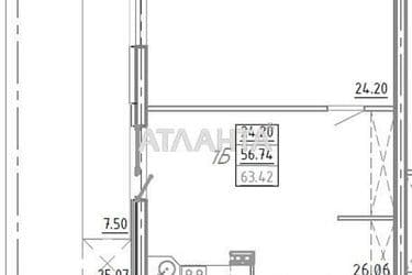 2-комнатная квартира по адресу ул. Среднефонтанская (площадь 63,4 м²) - Atlanta.ua - фото 3