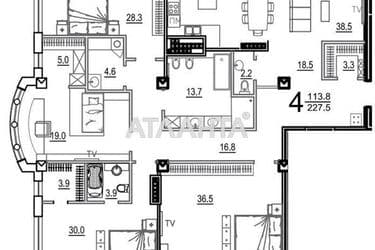 Многокомнатная квартира по адресу Французский бул. (площадь 227,1 м²) - Atlanta.ua - фото 15