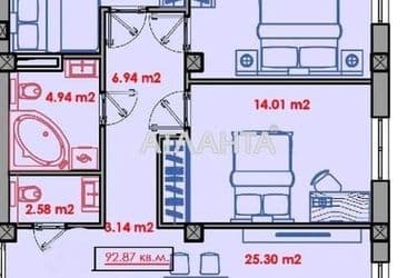 3-rooms apartment apartment by the address st. Rozovyy per (area 98,6 m²) - Atlanta.ua - photo 6