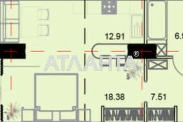 1-кімнатна квартира за адресою вул. Гагарінське плато (площа 46,2 м²) - Atlanta.ua - фото 11