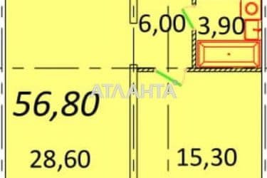 1-кімнатна квартира за адресою вул. Піонерська (площа 56,2 м²) - Atlanta.ua - фото 5