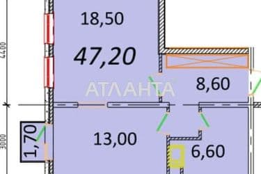 1-кімнатна квартира за адресою вул. Піонерська (площа 45,9 м²) - Atlanta.ua - фото 6