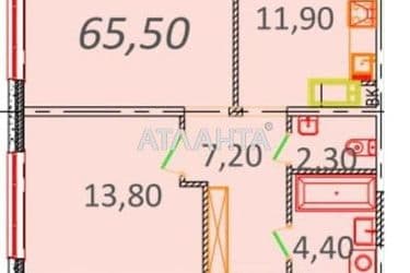 2-кімнатна квартира за адресою вул. Піонерська (площа 65,1 м²) - Atlanta.ua - фото 6