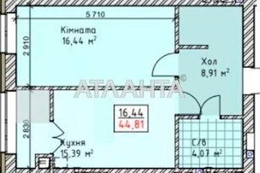 1-комнатная квартира по адресу ул. Сахарова (площадь 44,8 м²) - Atlanta.ua - фото 18