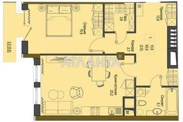 1-кімнатна квартира за адресою вул. Французький бульв. (площа 65,3 м²) - Atlanta.ua - фото 8