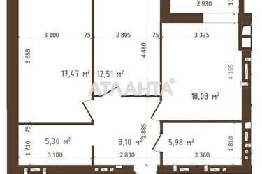 2-кімнатна квартира за адресою вул. Сахарова (площа 56,9 м²) - Atlanta.ua - фото 10