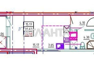 1-кімнатна квартира за адресою вул. Середньофонтанська (площа 31,8 м²) - Atlanta.ua - фото 8