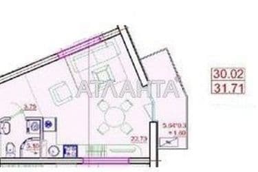 1-кімнатна квартира за адресою вул. Приморська (площа 31,7 м²) - Atlanta.ua - фото 12