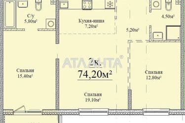 2-rooms apartment apartment by the address st. Varnenskaya (area 74,2 m²) - Atlanta.ua - photo 4