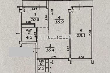 3-rooms apartment apartment by the address st. Zhemchuzhnaya (area 76 m²) - Atlanta.ua - photo 14