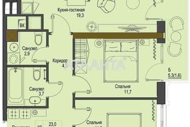 2-rooms apartment apartment by the address st. Frantsuzskiy bul Proletarskiy bul (area 90 m²) - Atlanta.ua - photo 10