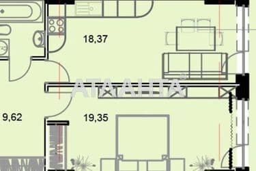 1-room apartment apartment by the address st. Gagarinskoe plato (area 54,1 m²) - Atlanta.ua - photo 6