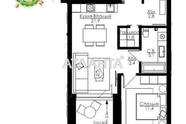 1-кімнатна квартира за адресою вул. Французький бульв. (площа 45,2 м²) - Atlanta.ua - фото 18