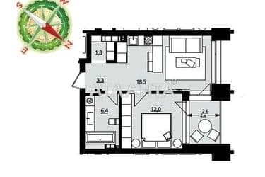 1-кімнатна квартира за адресою вул. Французький бульв. (площа 45,3 м²) - Atlanta.ua - фото 14