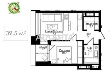 1-кімнатна квартира за адресою вул. Французький бульв. (площа 39,5 м²) - Atlanta.ua - фото 16