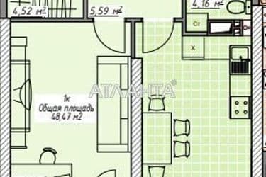 1-room apartment apartment by the address st. Genuezskaya (area 48,7 m²) - Atlanta.ua - photo 33