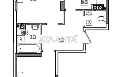 2-rooms apartment apartment by the address st. Stroitelnaya (area 65 m²) - Atlanta.ua - photo 17