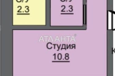 1-комнатная квартира по адресу Строительный пер. (площадь 10,8 м²) - Atlanta.ua - фото 21