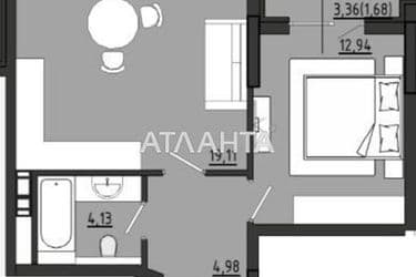 1-кімнатна квартира за адресою вул. Чехова (площа 42,2 м²) - Atlanta.ua - фото 5