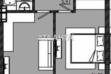 1-кімнатна квартира за адресою вул. Чехова (площа 40,4 м²) - Atlanta.ua - фото 6