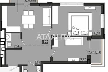 2-кімнатна квартира за адресою вул. Чехова (площа 60,9 м²) - Atlanta.ua - фото 6
