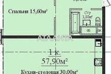 1-кімнатна квартира за адресою вул. Гагарінське плато (площа 57,9 м²) - Atlanta.ua - фото 10