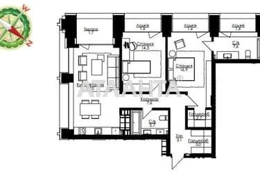 2-rooms apartment apartment by the address st. Frantsuzskiy bul Proletarskiy bul (area 93,8 m²) - Atlanta.ua - photo 8
