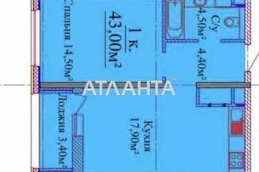 1-комнатная квартира по адресу ул. Жаботинского (площадь 43 м²) - Atlanta.ua - фото 13