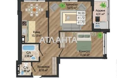 2-rooms apartment apartment by the address st. Nikolaevskaya (area 61,6 m²) - Atlanta.ua - photo 6