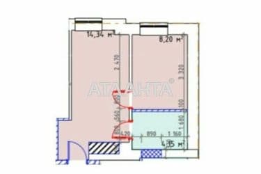 1-room apartment apartment by the address st. Kravtsova pavla per (area 24,5 m²) - Atlanta.ua - photo 15