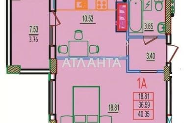 1-room apartment apartment by the address st. Stroitelnaya (area 45 m²) - Atlanta.ua - photo 9