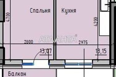 1-room apartment apartment by the address st. Radostnaya (area 38,5 m²) - Atlanta.ua - photo 8