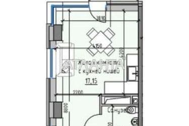 1-room apartment apartment by the address st. Radostnaya (area 33,6 m²) - Atlanta.ua - photo 6