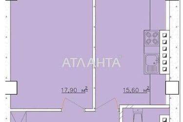 1-кімнатна квартира за адресою вул. Дача Ковалевського (площа 44 м²) - Atlanta.ua - фото 30