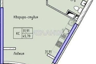 1-кімнатна квартира за адресою вул. Каманіна (площа 46 м²) - Atlanta.ua - фото 7
