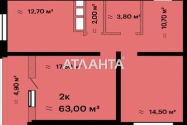 2-кімнатна квартира за адресою вул. Жаботинського (площа 63 м²) - Atlanta.ua - фото 6