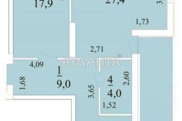 2-комнатная квартира по адресу ул. Новаторов (площадь 86,2 м²) - Atlanta.ua - фото 18