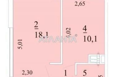 1-кімнатна квартира за адресою вул. Новаторів (площа 40,6 м²) - Atlanta.ua - фото 10