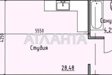 1-room apartment apartment by the address st. Primorskaya Suvorova (area 34,6 m²) - Atlanta.ua - photo 4