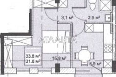 1-room apartment apartment by the address st. Bocharova gen (area 31,8 m²) - Atlanta.ua - photo 14