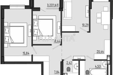 3-кімнатна квартира за адресою вул. Чехова (площа 73,0 м²) - Atlanta.ua - фото 17