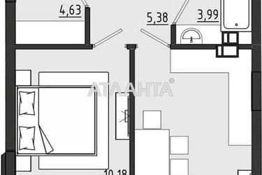 1-кімнатна квартира за адресою вул. Чехова (площа 41,8 м²) - Atlanta.ua - фото 12