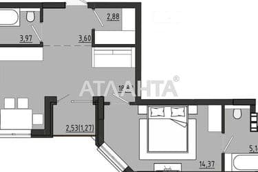 1-кімнатна квартира за адресою вул. Чехова (площа 50,1 м²) - Atlanta.ua - фото 16