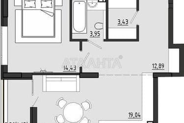 1-кімнатна квартира за адресою вул. Чехова (площа 55,6 м²) - Atlanta.ua - фото 18