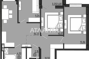 2-rooms apartment apartment by the address st. Chekhova (area 55,4 m²) - Atlanta.ua - photo 26
